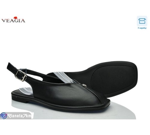 Туфлі жіночі на літо (8 пар р.36-41) чорний  "Veagia-ADA"