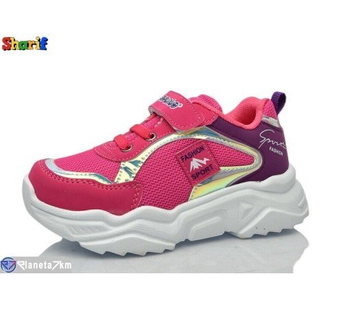 Дитячі кросівки на весну/осінь (8 пар р.26-30) рожевий  "Sharif"