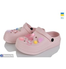 Кроки дитячі на літо (6 пар р.31-36) рожевий  "LEO"