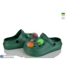 Кроки дитячі на літо (6 пар р.31-36) зелений  "LEO"