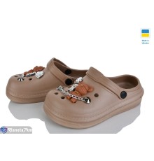 Кроки дитячі на літо (6 пар р.31-36) коричневий  "LEO"
