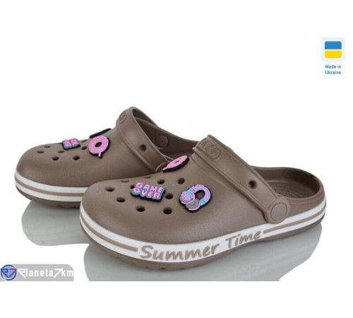 Кроки дитячі на літо (8 пар р.33-38) коричневий  "LEO"