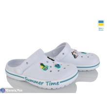 Кроки дитячі на літо (8 пар р.33-38) білий  "LEO"