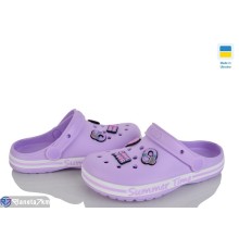 Кроки дитячі на літо (8 пар р.33-38) фіолетовий  "LEO"
