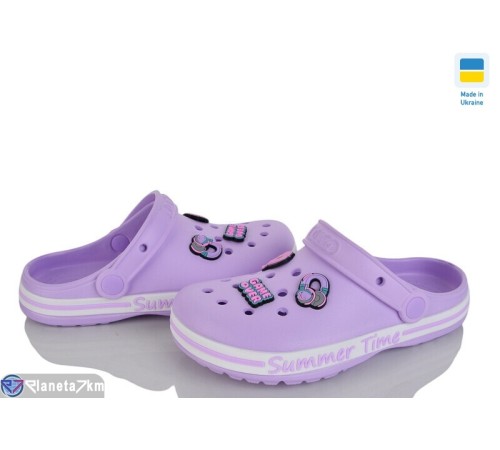 Кроки дитячі на літо (8 пар р.33-38) фіолетовий  "LEO"