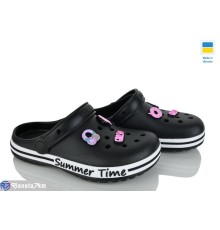 Кроки дитячі на літо (8 пар р.33-38) чорний  "LEO"