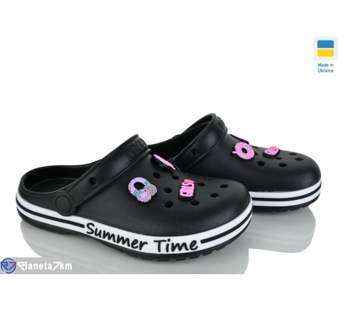 Кроки дитячі на літо (8 пар р.33-38) чорний  "LEO"