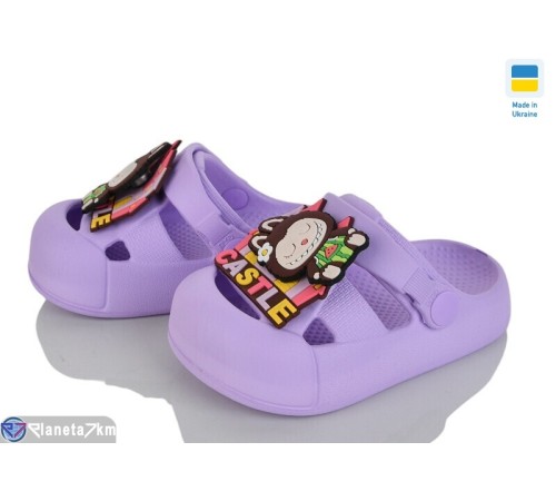 Кроки дитячі на літо (8 пар р.24-29) фіолетовий  "LEO"