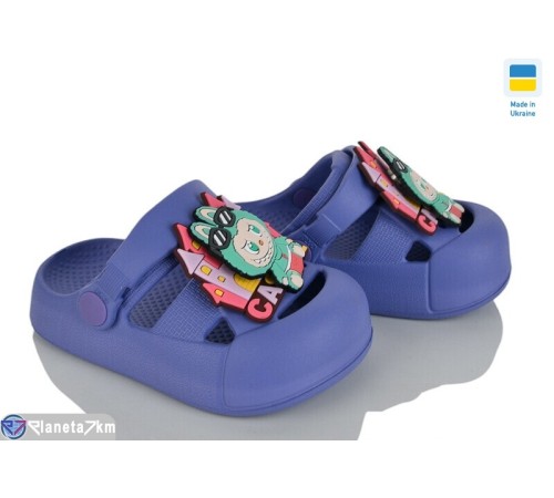 Кроки дитячі на літо (8 пар р.24-29) фіолетовий  "LEO"