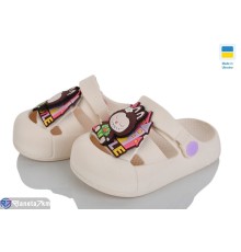 Кроки дитячі на літо (8 пар р.24-29) бежевий  "LEO"