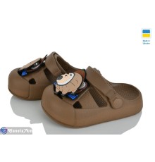 Кроки дитячі на літо (8 пар р.24-29) коричневий  "LEO"