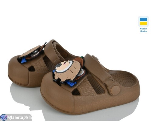 Кроки дитячі на літо (8 пар р.24-29) коричневий  "LEO"