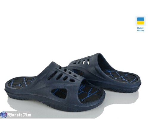 Шлепки чоловічі на літо (8 пар р.41-46) синій  "LEO"
