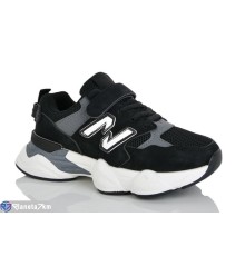 Дитячі кросівки на весну/осінь (8 пар р.32-37) чорний  "Lilin"