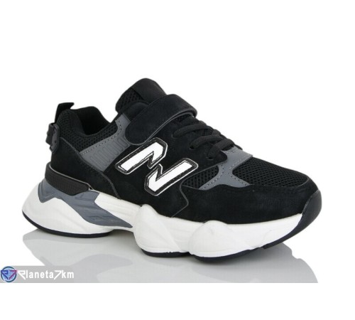 Дитячі кросівки на весну/осінь (8 пар р.32-37) чорний  "Lilin"