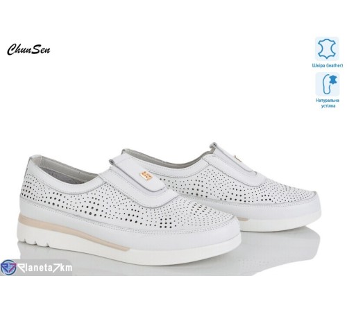 Туфлі жіночі на літо (8 пар р.36-41) білий  "Chunsen"
