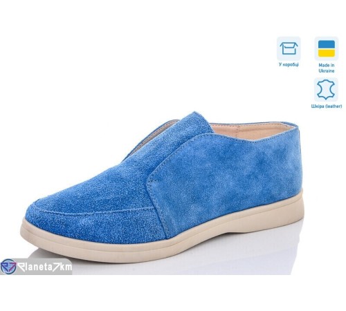 Туфлі жіночі на весну/осінь (6 пар р.36-40) блакитний  "GARRA"