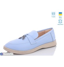 Туфлі жіночі на весну/осінь (6 пар р.36-40) блакитний  "GARRA"