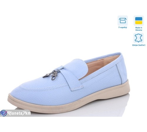Туфлі жіночі на весну/осінь (6 пар р.36-40) блакитний  "GARRA"