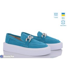 Туфлі жіночі на весну/осінь (6 пар р.36-40) блакитний  "GARRA"