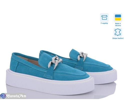 Туфлі жіночі на весну/осінь (6 пар р.36-40) блакитний  "GARRA"