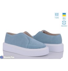 Туфлі жіночі на весну/осінь (6 пар р.36-40) блакитний  "GARRA"