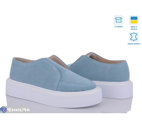 Туфлі жіночі на весну/осінь (6 пар р.36-40) блакитний  "GARRA"