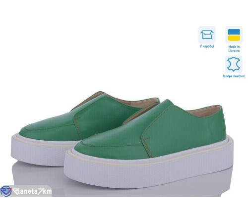 Туфлі жіночі на весну/осінь (6 пар р.36-40) зелений  "GARRA"