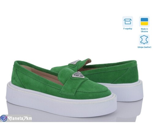Туфлі жіночі на весну/осінь (6 пар р.36-40) зелений  "GARRA"