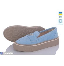Туфлі жіночі на весну/осінь (6 пар р.36-40) блакитний  "GARRA"