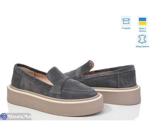 Туфлі жіночі на весну/осінь (6 пар р.36-40) сірий  "GARRA"