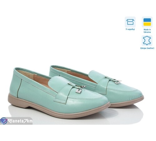 Туфлі жіночі на весну/осінь (6 пар р.36-40) зелений  "GARRA"