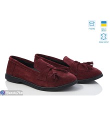 Туфлі жіночі на весну/осінь (6 пар р.36-40) бордовий  "GARRA"