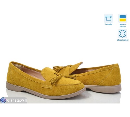 Туфлі жіночі на весну/осінь (6 пар р.36-40) жовтий  "GARRA"