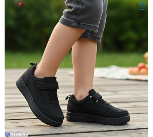 Дитячі кросівки на весну/осінь (8 пар р.26-31) чорний  "Aba"