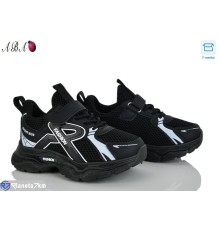 Дитячі кросівки на весну/осінь (8 пар р.26-31) чорний  "Aba"