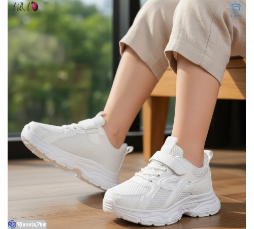 Дитячі кросівки на весну/осінь (8 пар р.26-31) білий  "Aba"