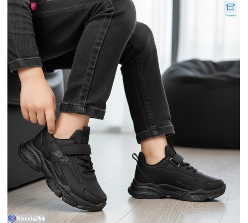Дитячі кросівки на весну/осінь (8 пар р.26-31) чорний  "Aba"