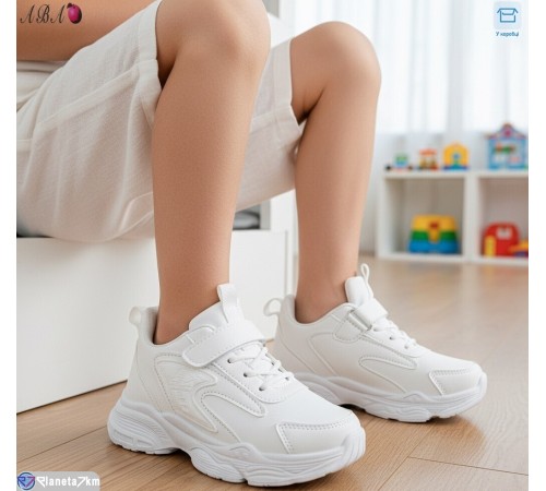 Дитячі кросівки на весну/осінь (8 пар р.26-31) білий  "Aba"