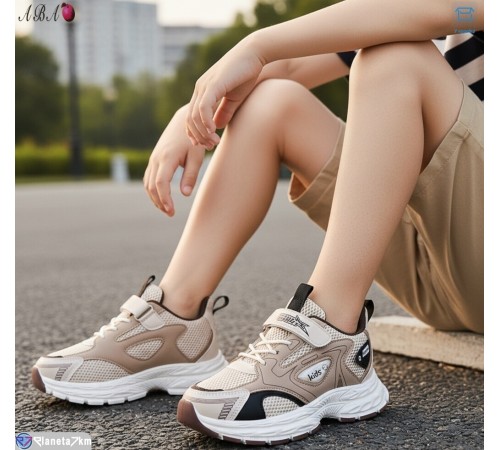 Дитячі кросівки на весну/осінь (6 пар р.32-37) бежевий  "Aba"