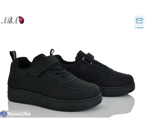Дитячі кросівки на весну/осінь (8 пар р.32-37) чорний  "Aba"