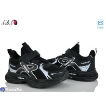 Дитячі кросівки на весну/осінь (8 пар р.32-37) чорний  "Aba"