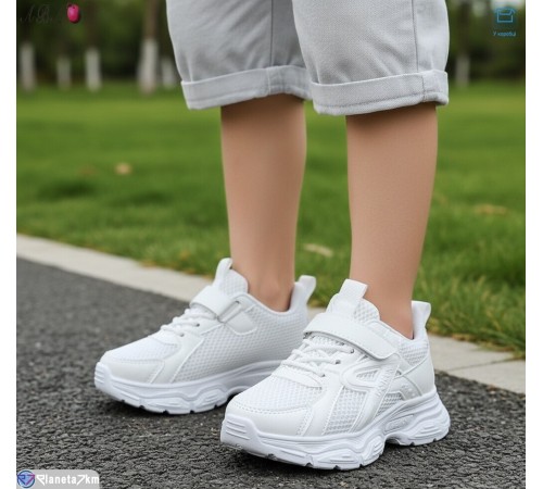 Дитячі кросівки на весну/осінь (8 пар р.32-37) білий  "Aba"
