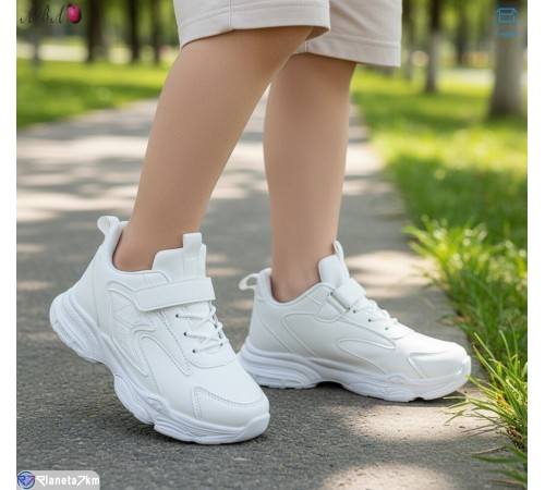 Дитячі кросівки на весну/осінь (8 пар р.32-37) білий  "Aba"