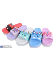 Шлепки дитячі на літо (12 пар р.24-29) мікс  "Melinda"