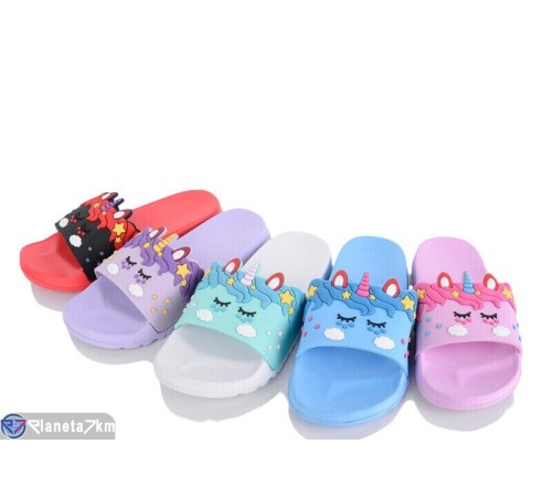 Шлепки дитячі на літо (12 пар р.24-29) мікс  "Melinda"