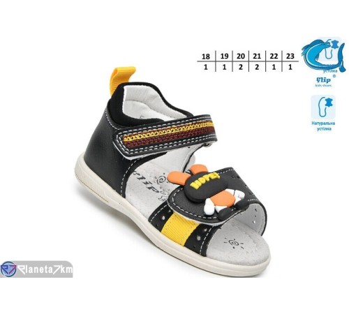 Сандалі дитячі на літо (8 пар р.18-23) чорний  "TOMMY"