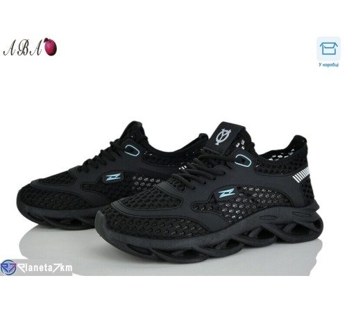 Кросівки чоловічі на літо (8 пар р.40-44) чорний  "Aba"