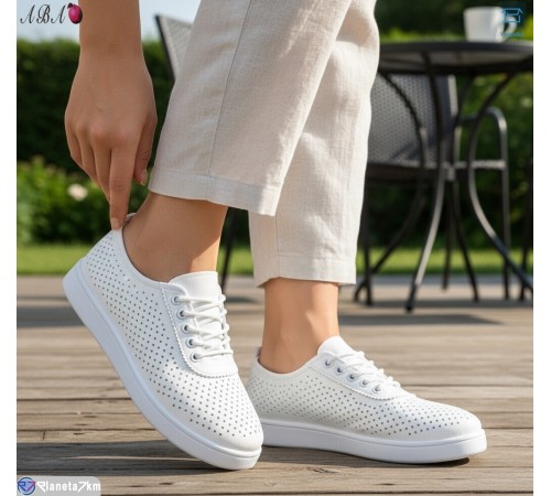 Кросівки жіночі на літо (8 пар р.36-41) білий  "Aba"
