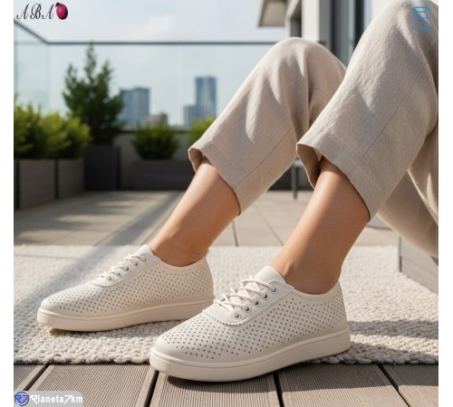 Кросівки жіночі на літо (8 пар р.36-41) бежевий  "Aba"